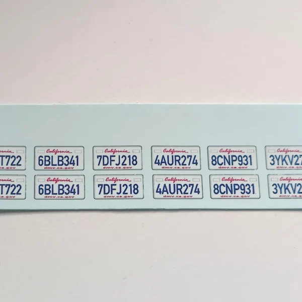 California nummerplader - 1/24-25