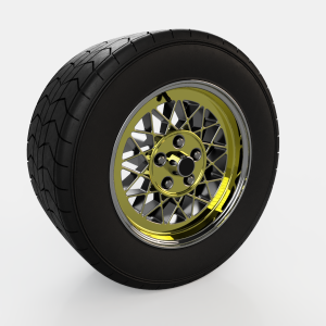 Retro X Spokes fælge skala model