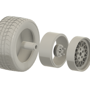 Retro X Spokes fælge skala model