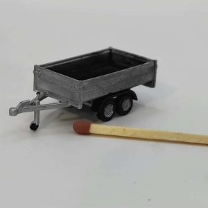 boogie trailer skala 1:87 H0 til modeltog og modeljernbaner. Diorama, modelhobby, togbane