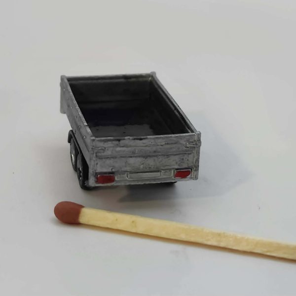 boogie trailer skala 1:87 H0 til modeltog og modeljernbaner. Diorama, modelhobby, togbane