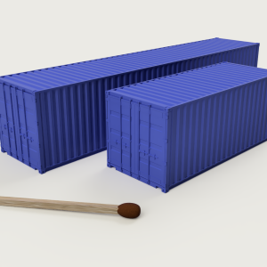 20 og 40 fods container