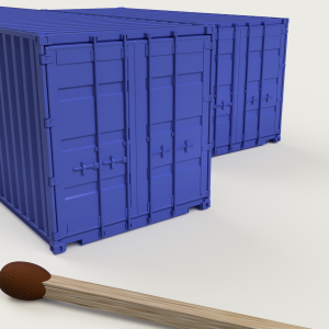 20 og 40 fods container