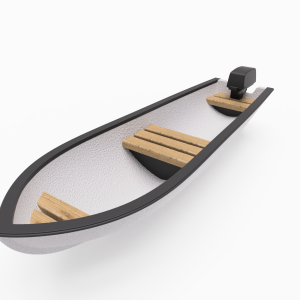 13-fods jolle med motor