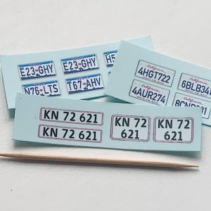 Nummerplader skala 1/24-25