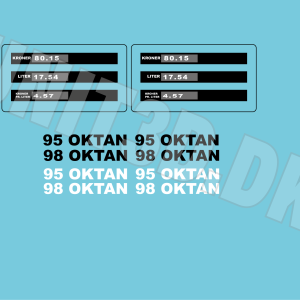 retro tankstander skala 1:24 - 1:25 decals