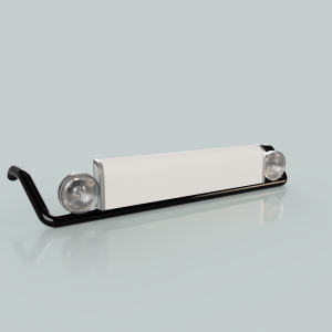 Lygtebom til model lastbil 1/50 med buet lysskilt og klare resin lygter