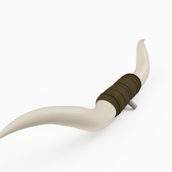 Cattle horn - bull - kvæghorn skala 1/24