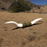 Cattle horn - bull - kvæghorn skala 1/24