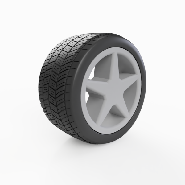 235 Stan STD tire skala model til skala modelbyg og modelbiler. Skala 1/24