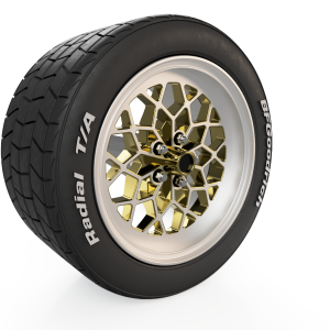 Honeycomb vælge med dæk til skala modelbiler