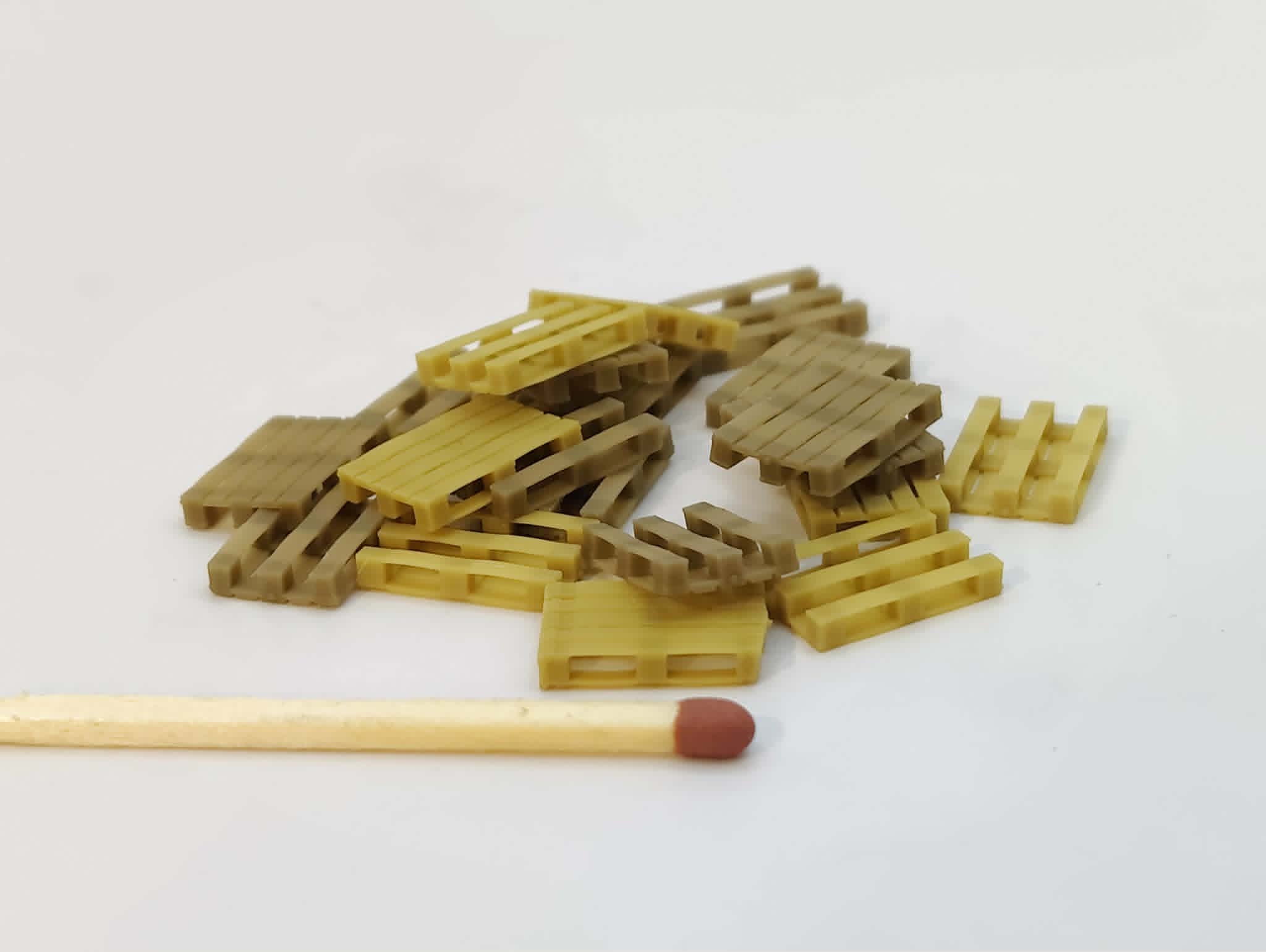 Europaller skala 1/87 H0. Diorama. Til modeltog, terræn og modeljernbane